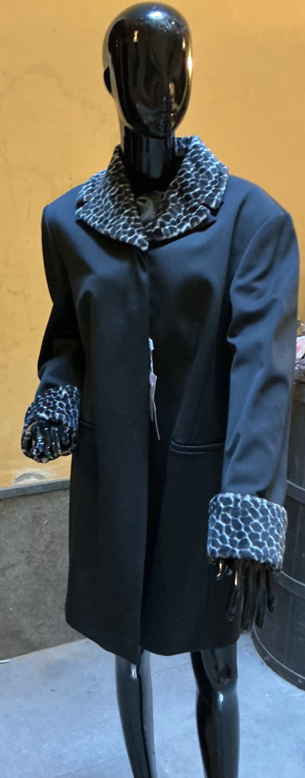 Cappotto Nero Elena Mirò | Nuovo con Etichetta