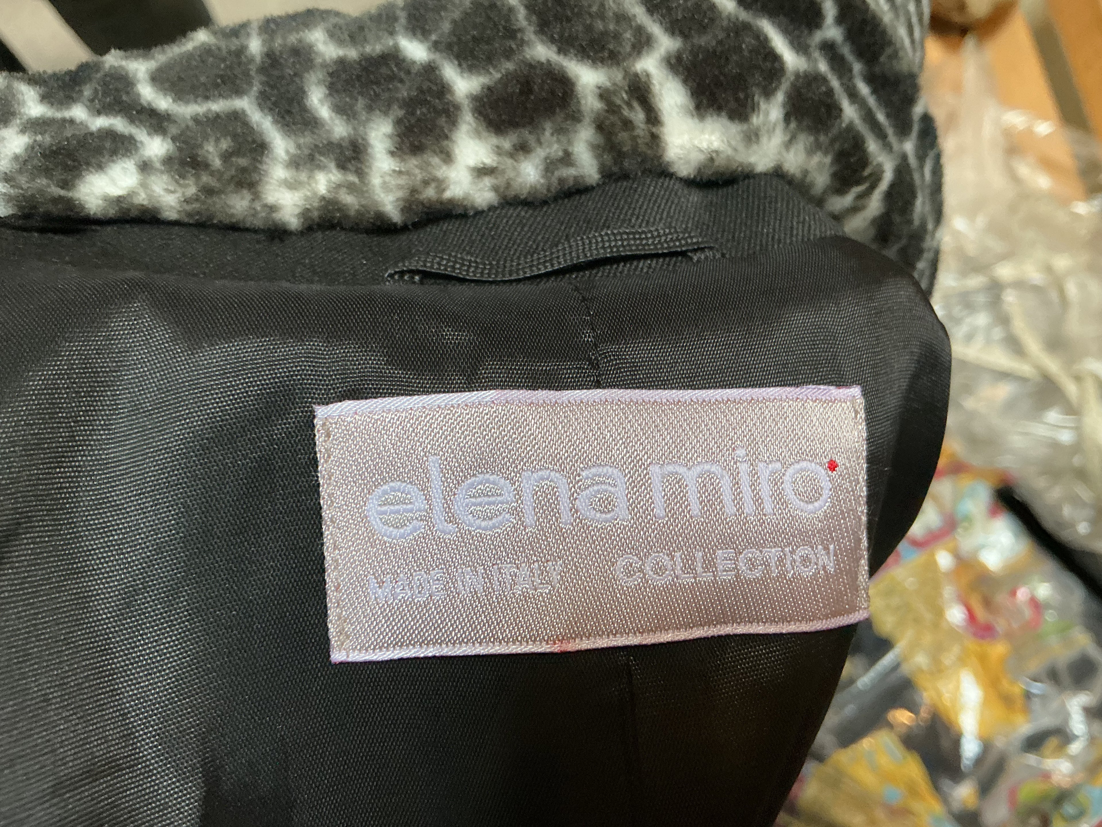 Cappotto Nero Elena Mirò | Nuovo con Etichetta