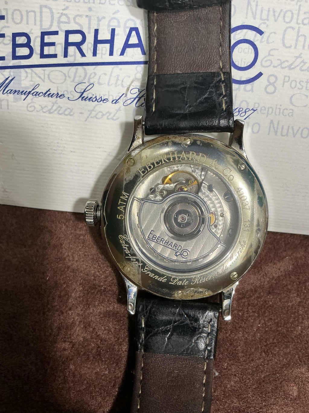 Orologio Eberhard & Co. Extra-Fort Date Réserve de Marche
