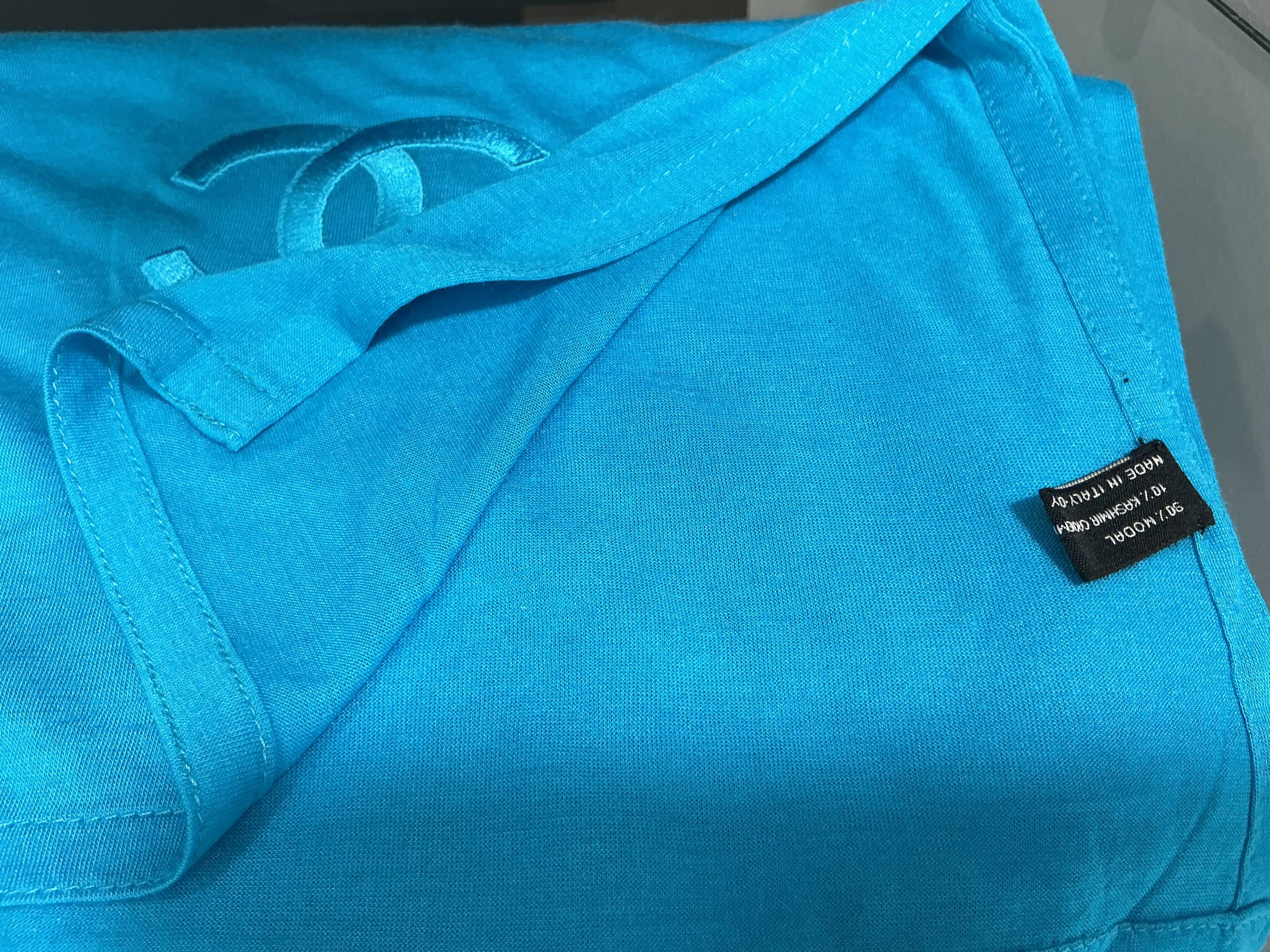 Stola Chanel Azzurra | Cashmere e Modal | Preloved