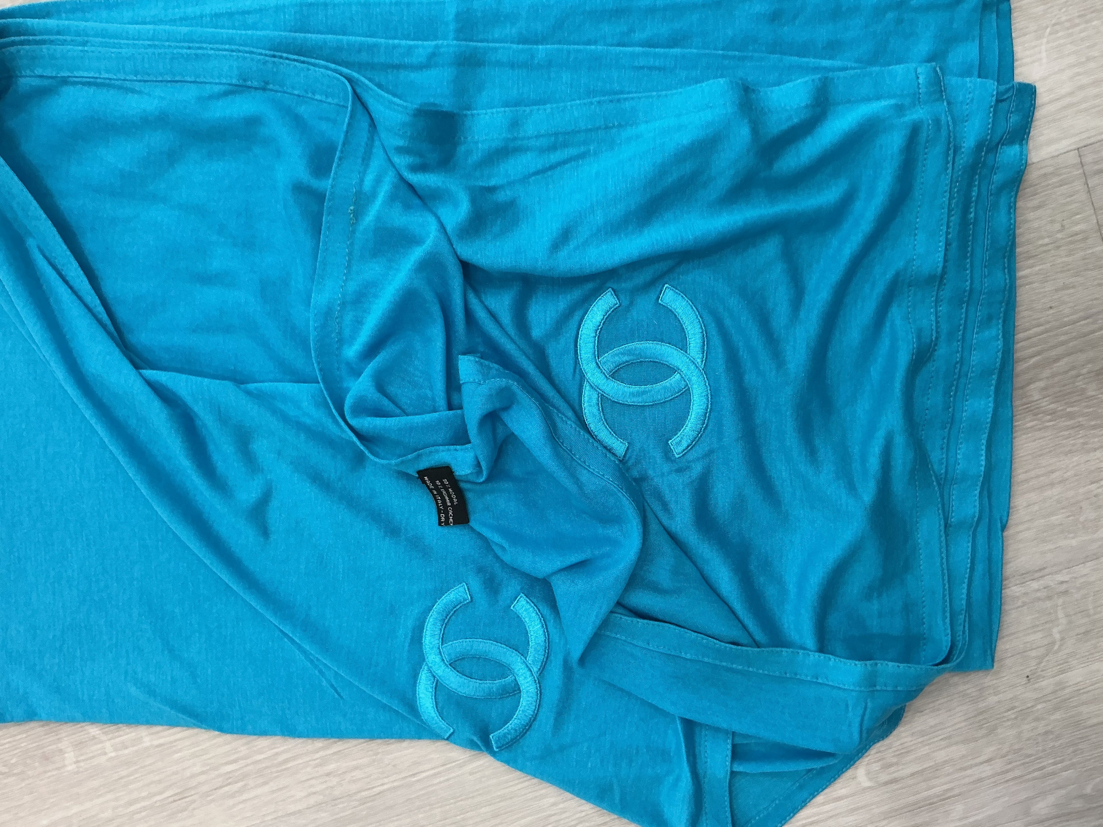 Stola Chanel Azzurra | Cashmere e Modal | Preloved