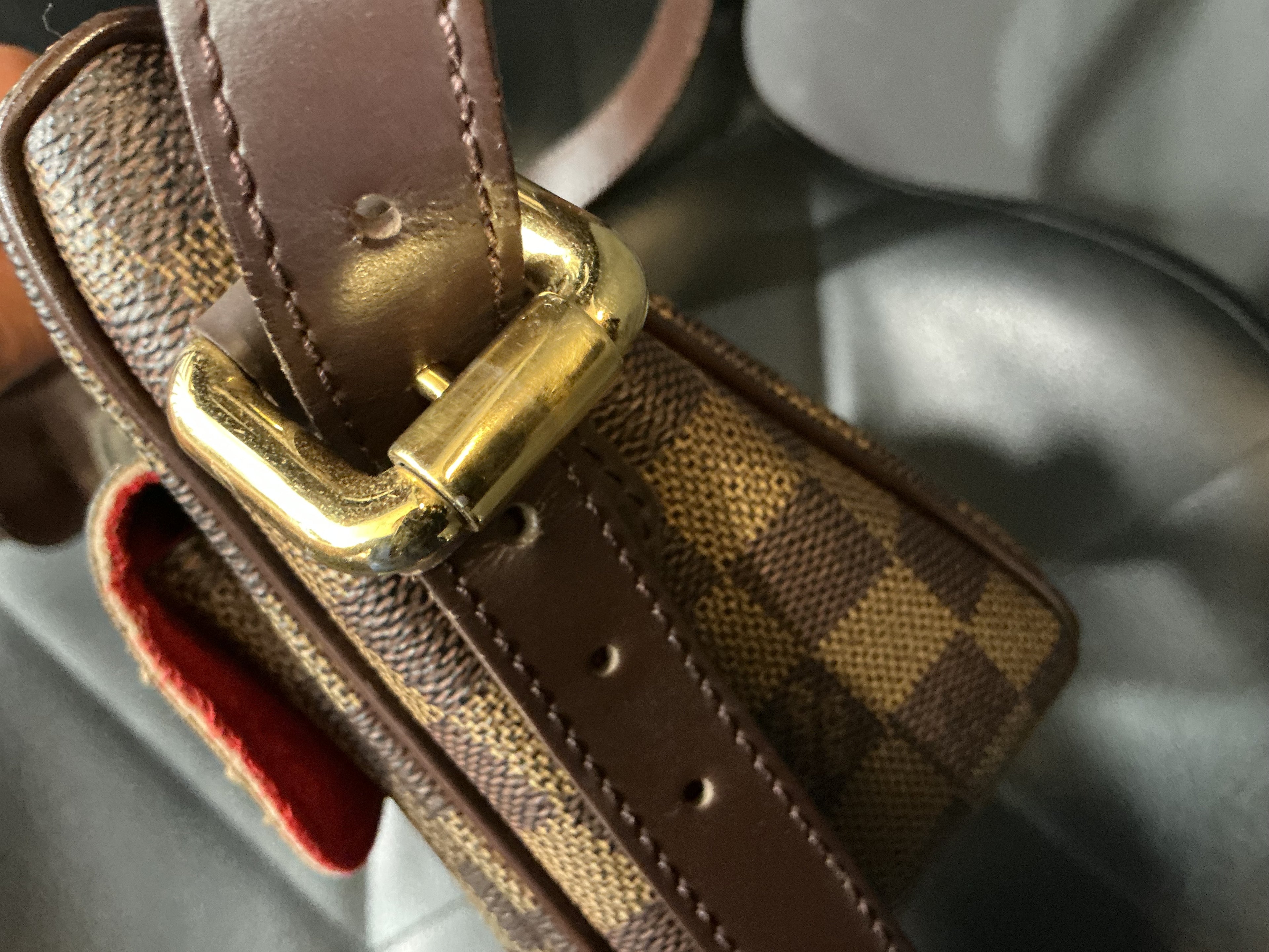 Borsa a Spalla Louis Vuitton Damier Ravello GM Marrone Damier Ebene [Preloved]