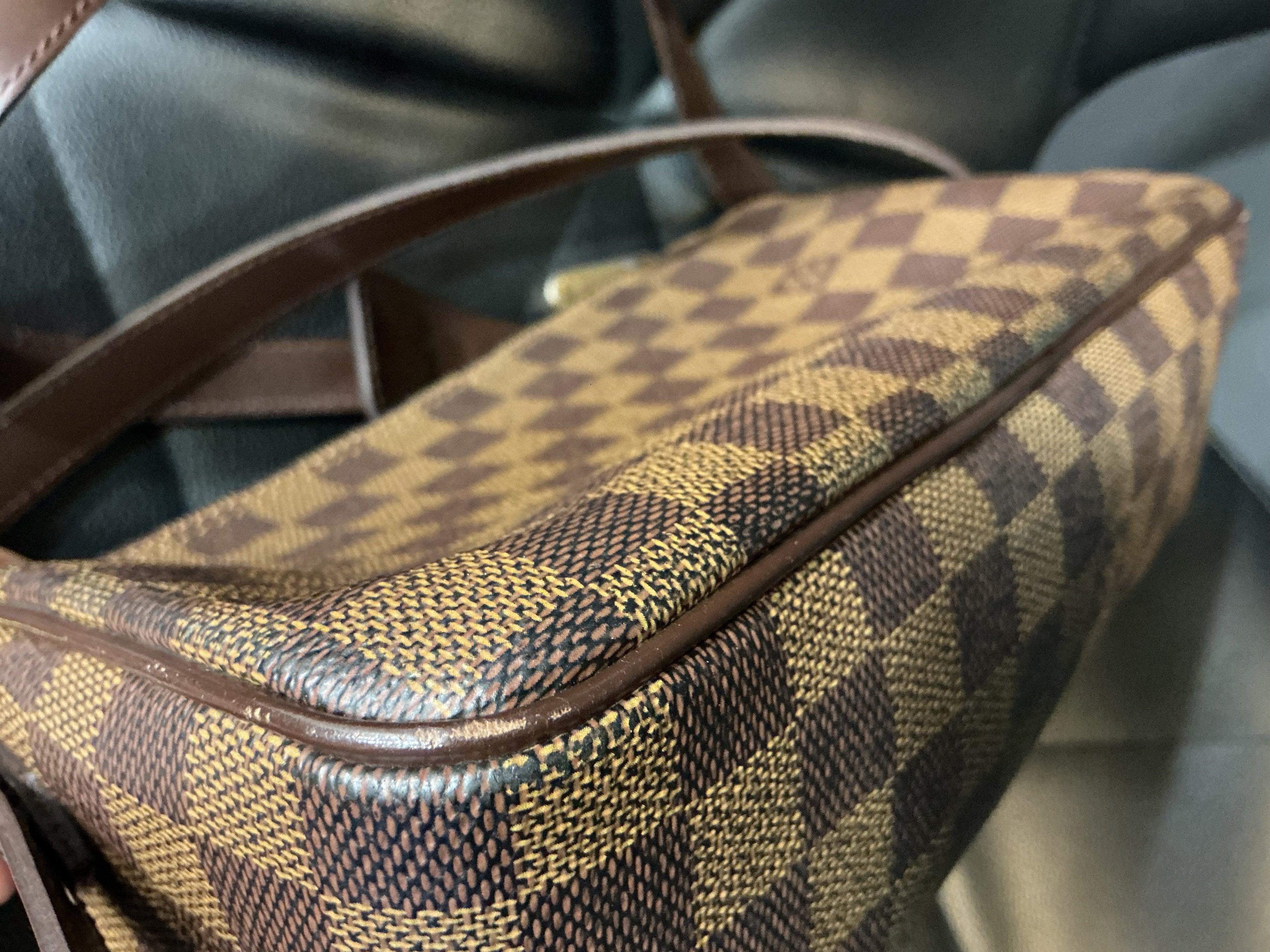 Borsa a Spalla Louis Vuitton Damier Ravello GM Marrone Damier Ebene [Preloved]