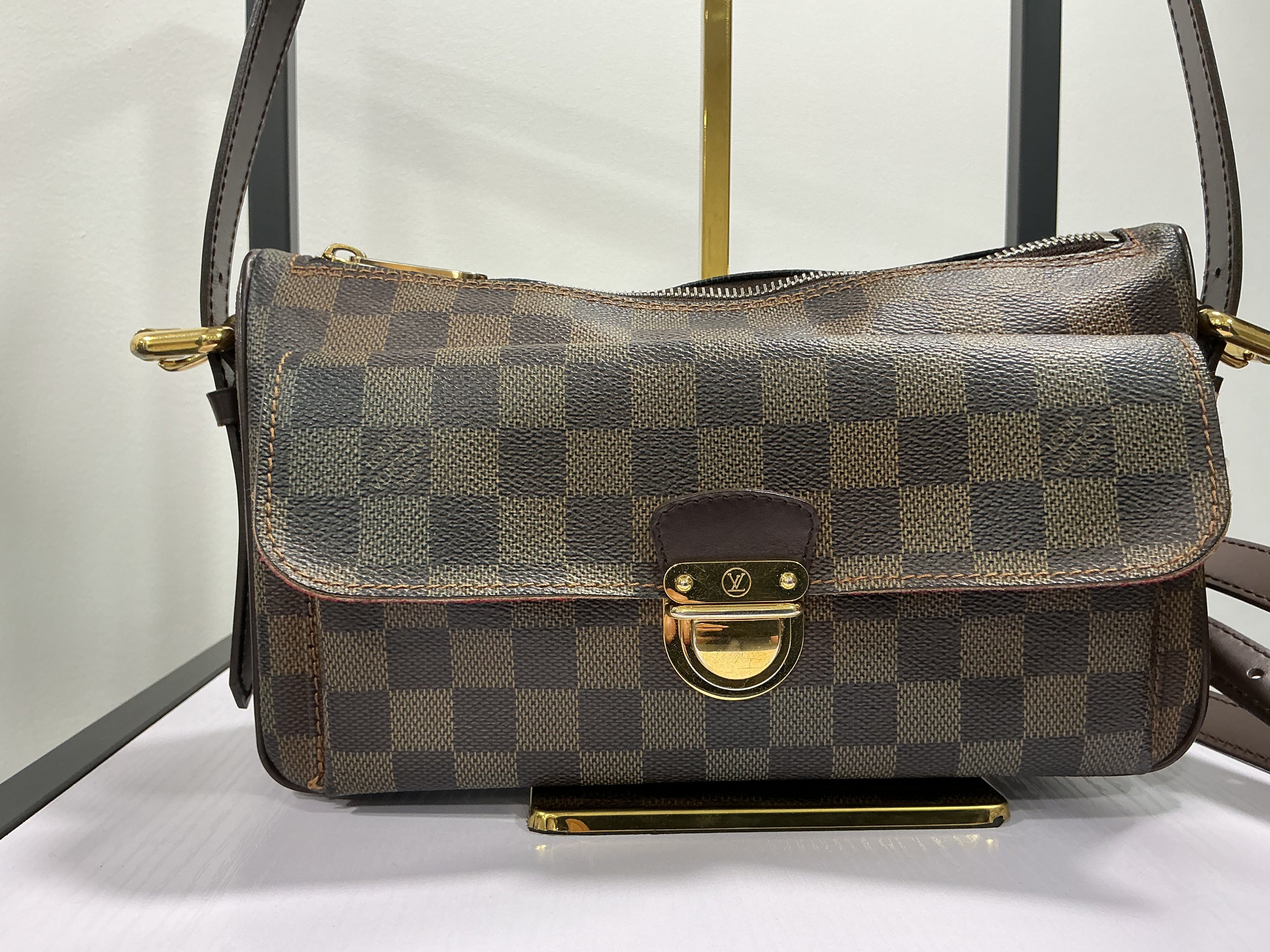 Borsa a Spalla Louis Vuitton Damier Ravello GM Marrone Damier Ebene [Preloved]