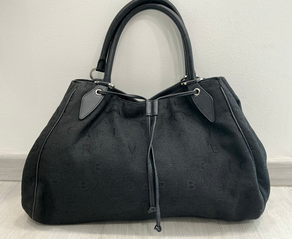 Borsa Bulgari Chandra in Tela Nera — Preloved