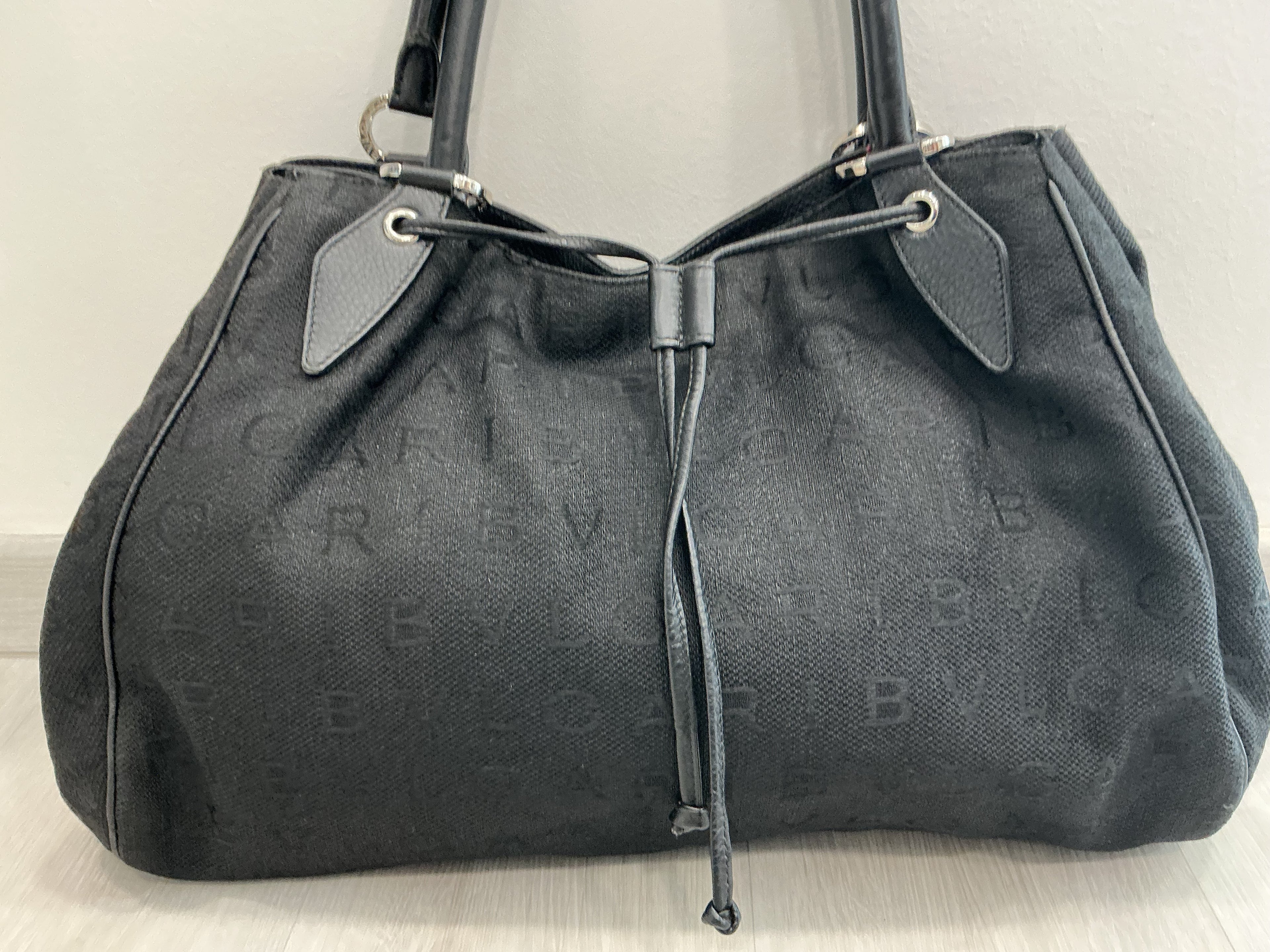 Borsa Bulgari Chandra in Tela Nera — Preloved