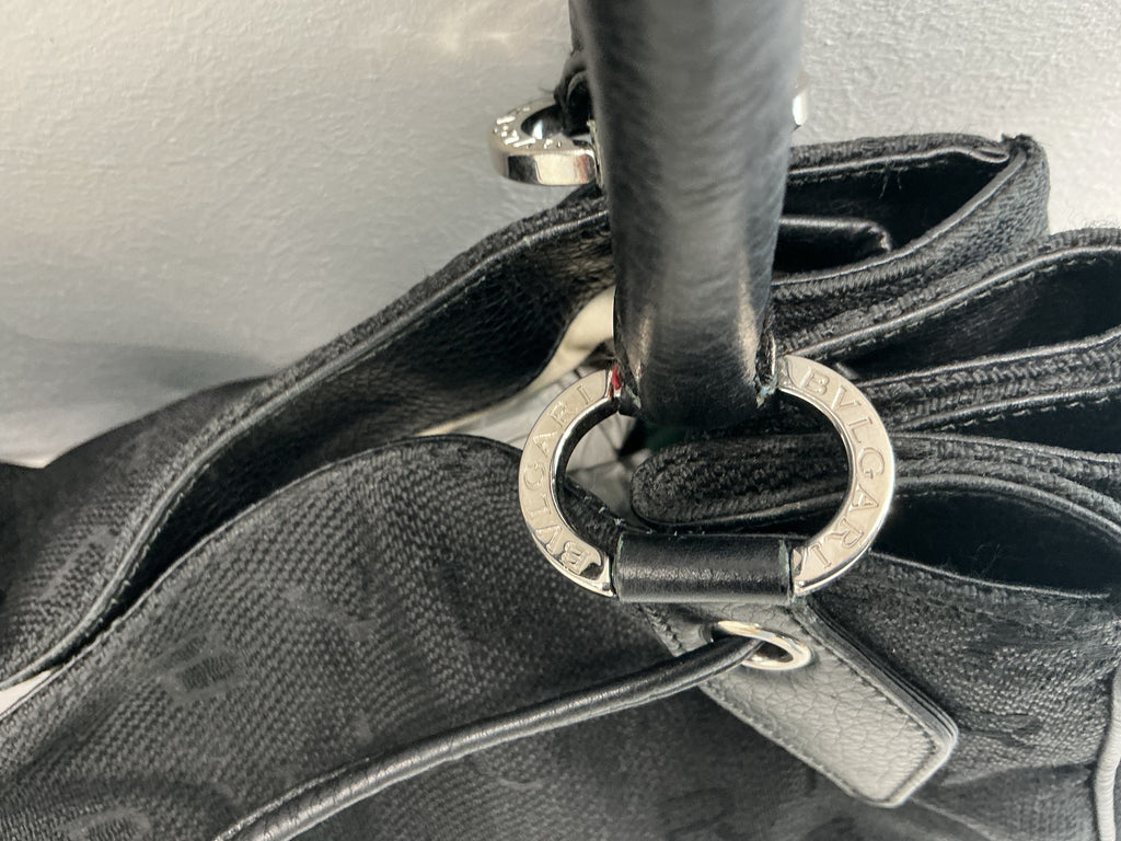 Borsa Bulgari Chandra in Tela Nera — Preloved
