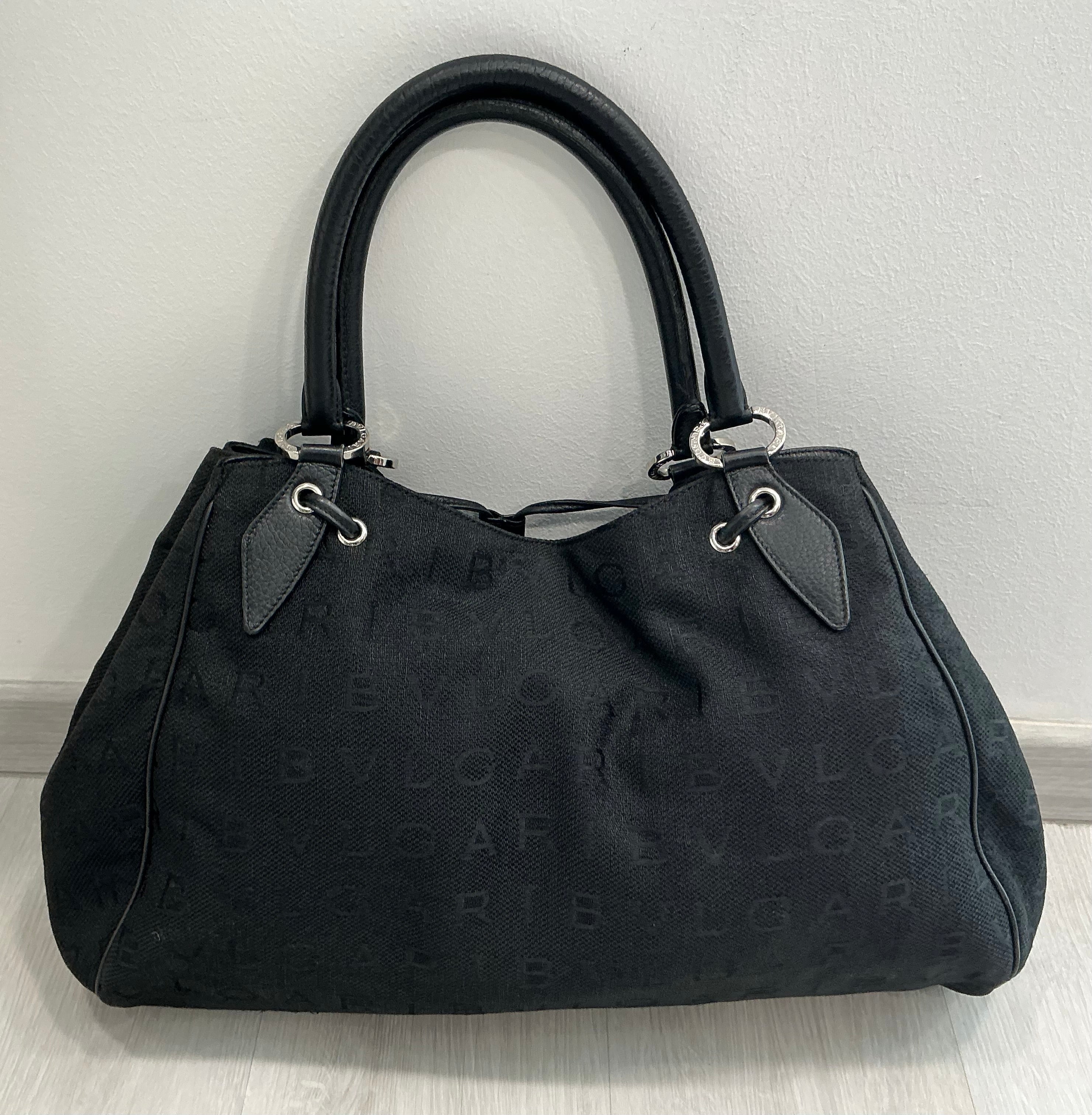 Borsa Bulgari Chandra in Tela Nera — Preloved