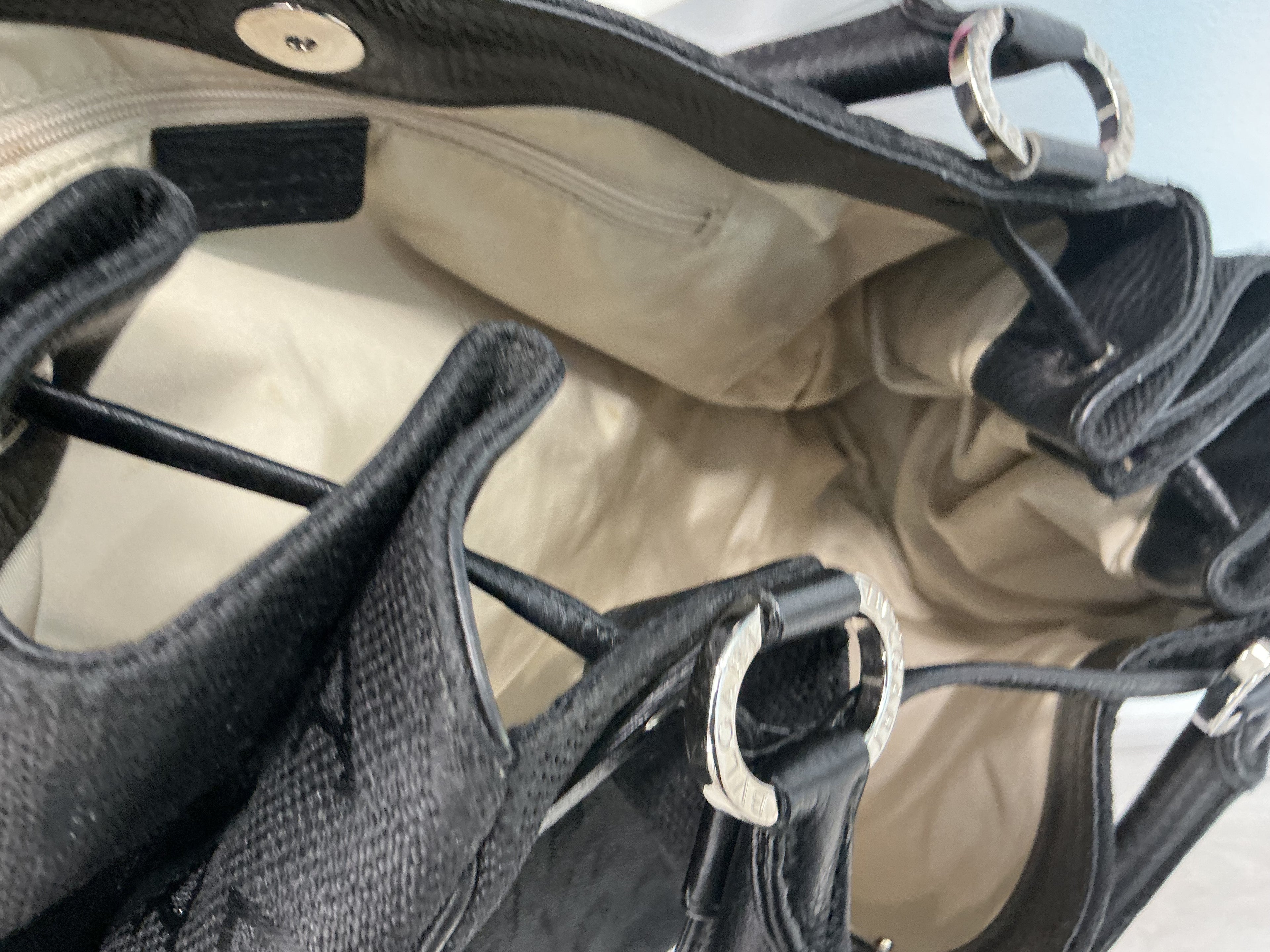 Borsa Bulgari Chandra in Tela Nera — Preloved