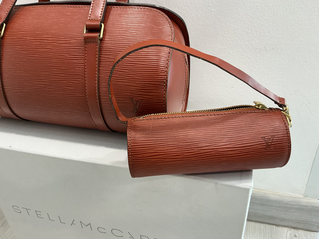 Borsa Louis Vuitton Epi Soufflot in Pelle Kenya Brown con Pochette  [Preloved]