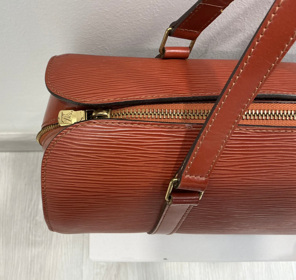 Borsa Louis Vuitton Epi Soufflot in Pelle Kenya Brown con Pochette  [Preloved]