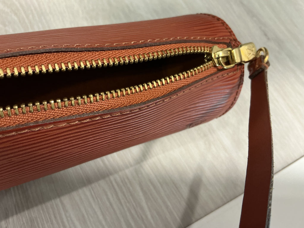 Borsa Louis Vuitton Epi Soufflot in Pelle Kenya Brown con Pochette  [Preloved]