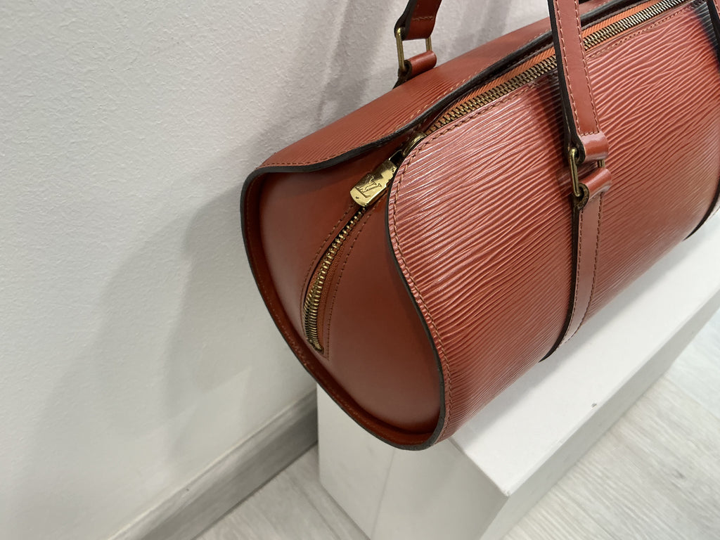 Borsa Louis Vuitton Epi Soufflot in Pelle Kenya Brown con Pochette  [Preloved]