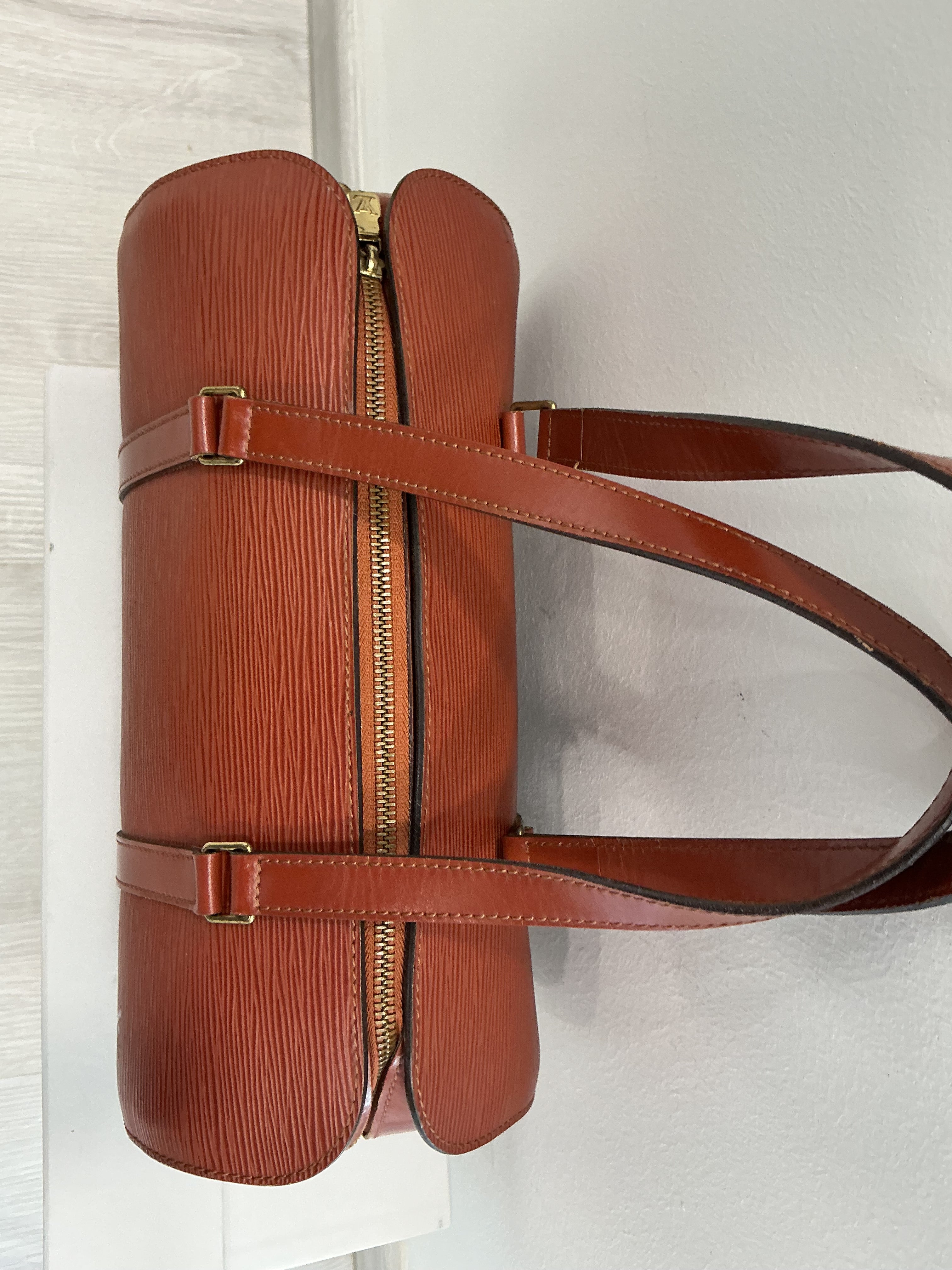 Borsa Louis Vuitton Epi Soufflot in Pelle Kenya Brown con Pochette  [Preloved]