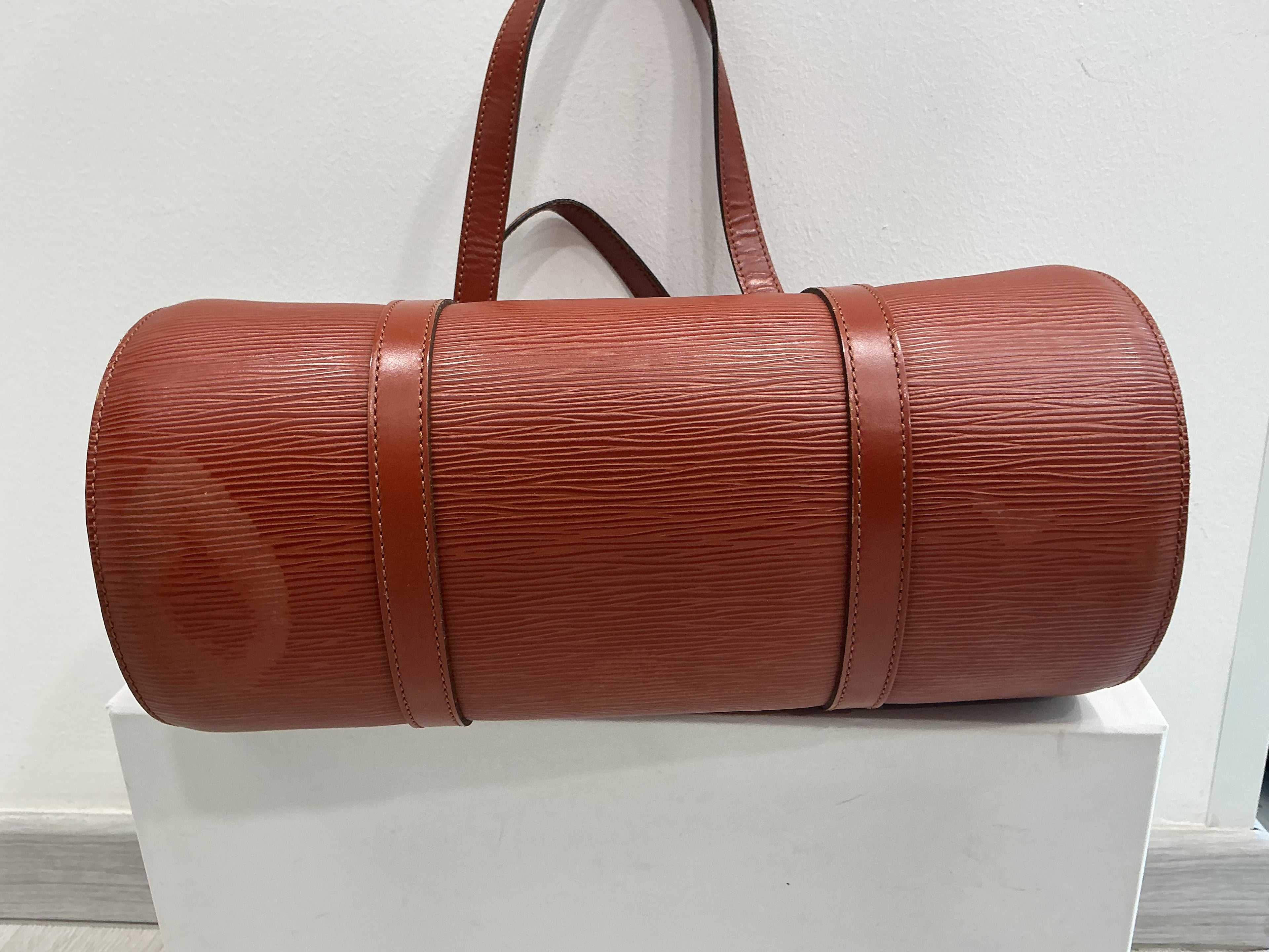 Borsa Louis Vuitton Epi Soufflot in Pelle Kenya Brown con Pochette  [Preloved]