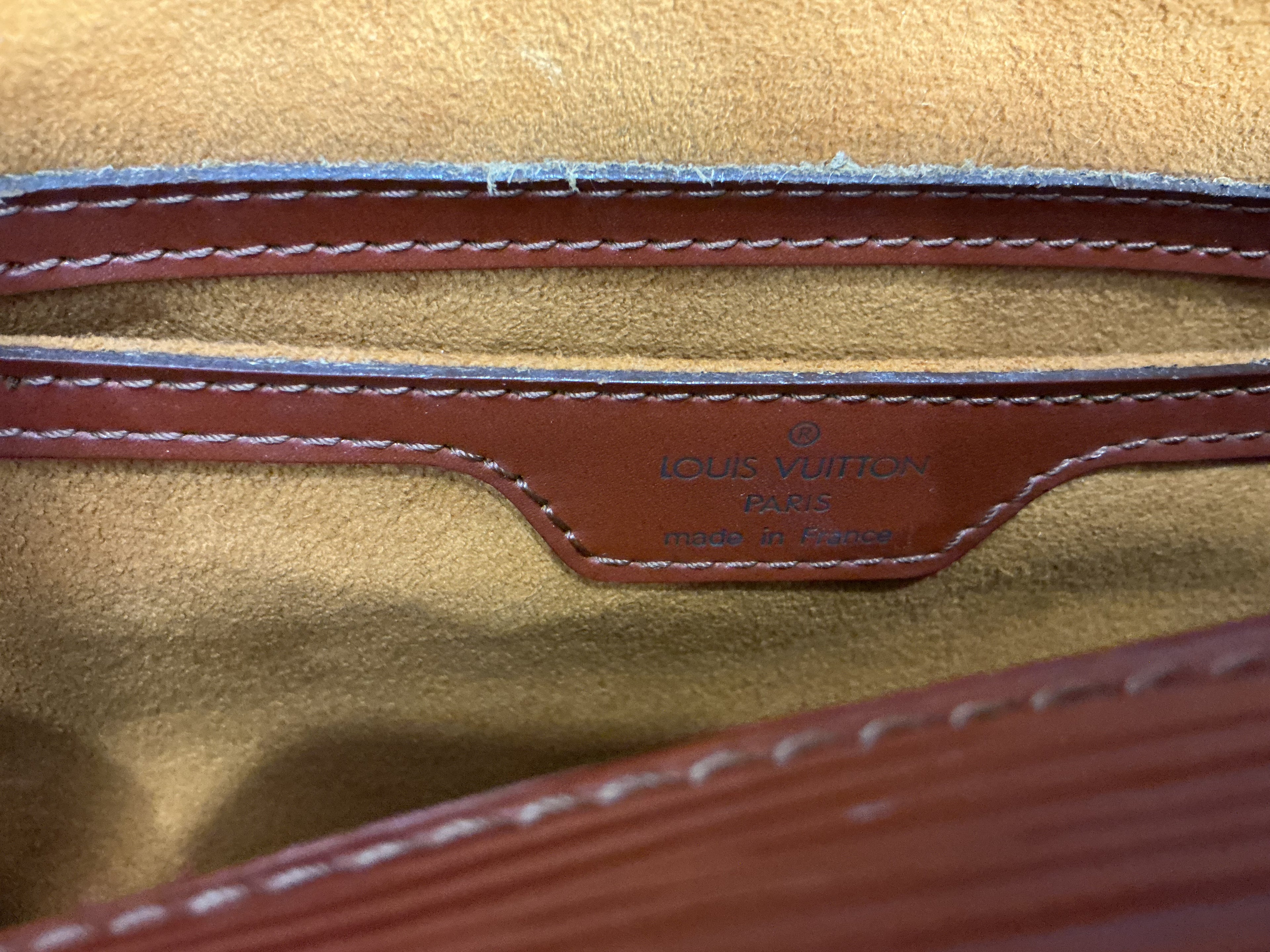 Borsa Louis Vuitton Epi Soufflot in Pelle Kenya Brown con Pochette  [Preloved]