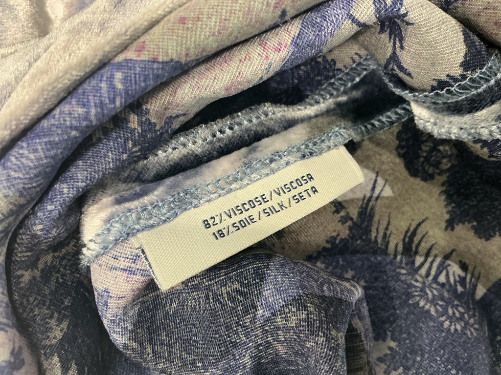 Vestito Pierre Louis Mascia in Viscosa & Seta Floreale Blu