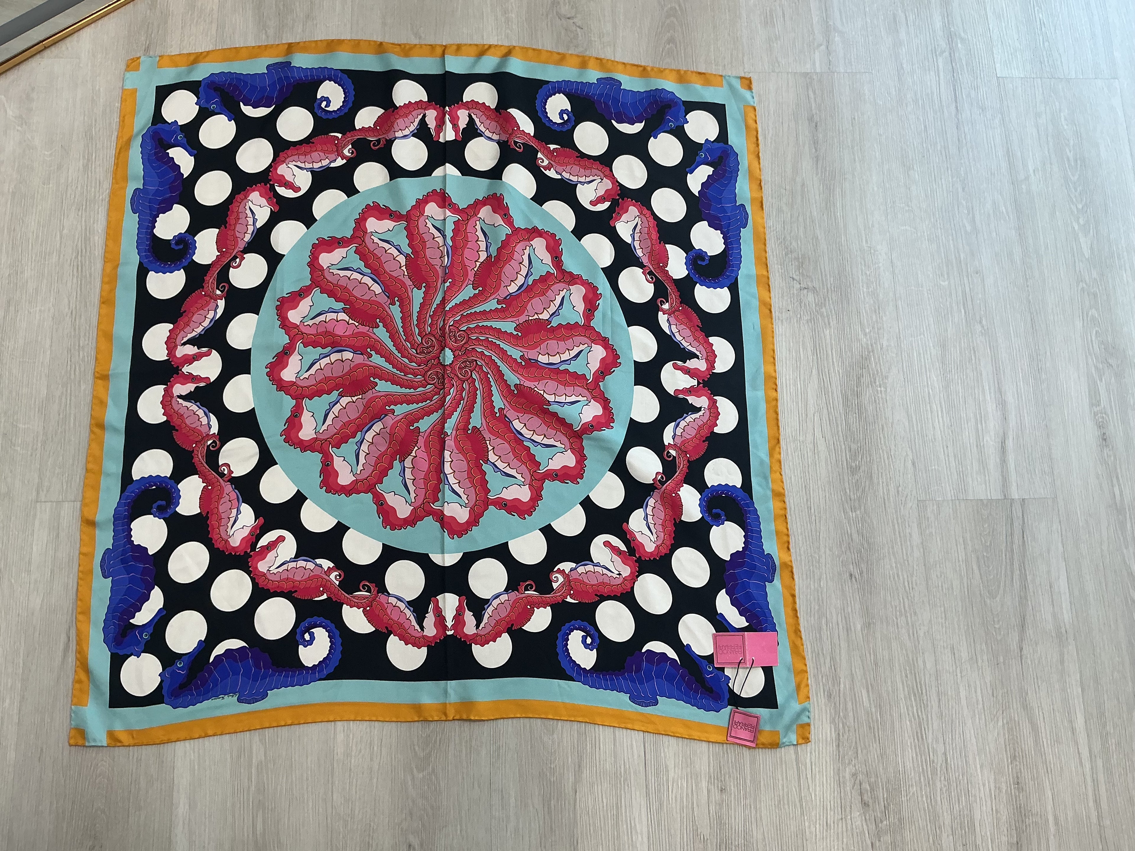 Foulard in Seta Franco Ferrari Nuovo con Etichetta