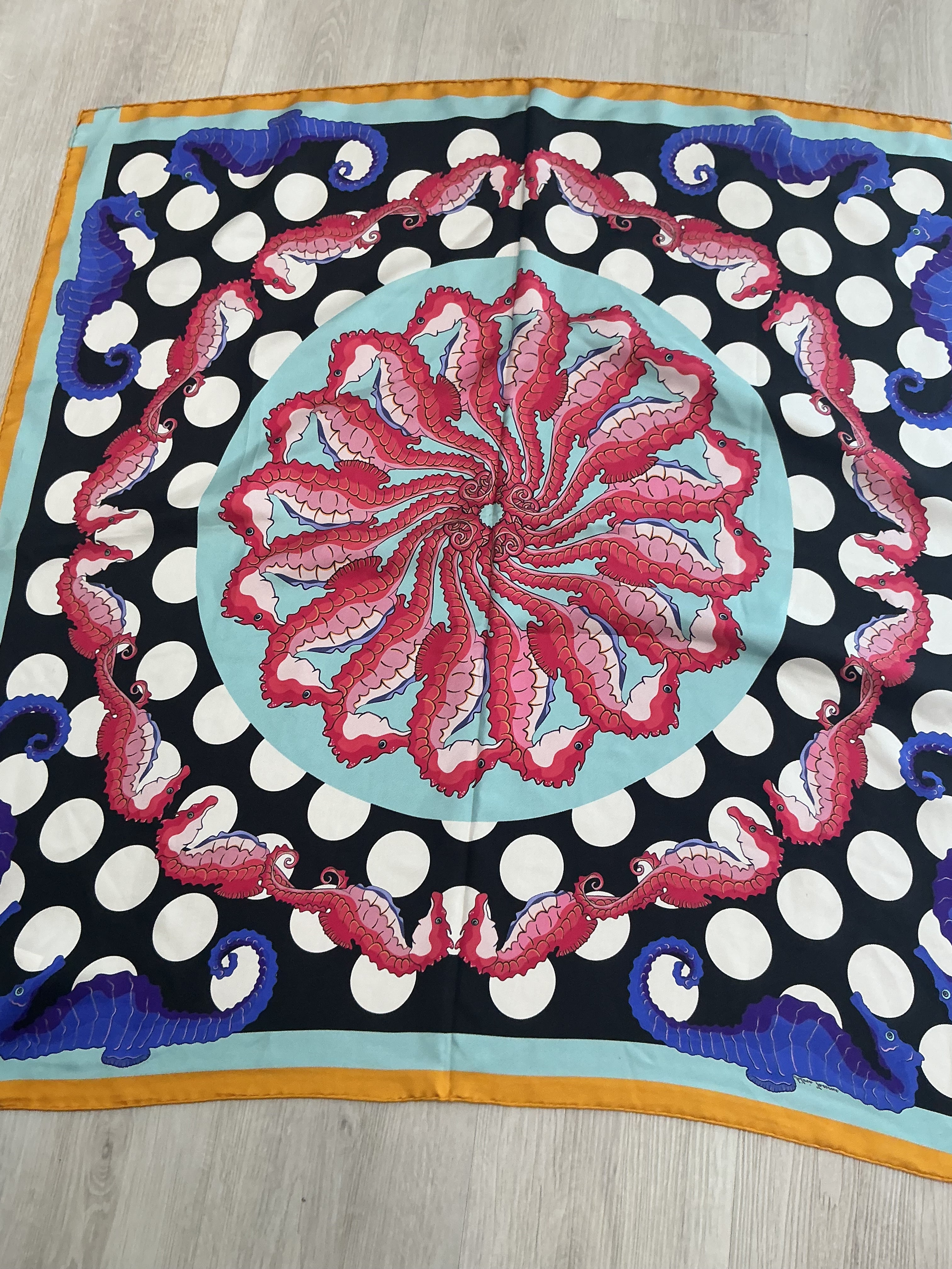Foulard in Seta Franco Ferrari Nuovo con Etichetta