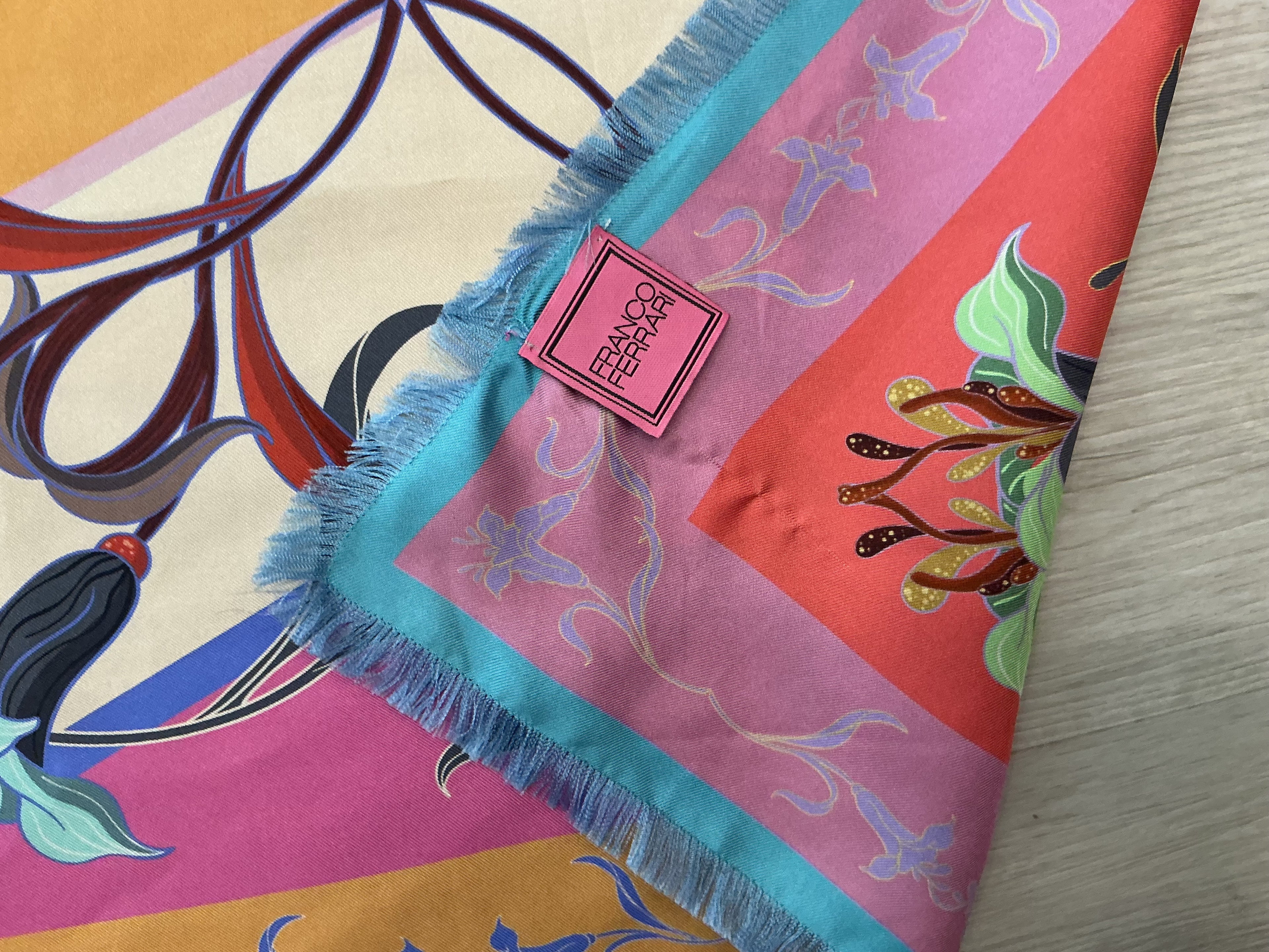 Foulard in Seta Franco Ferrari  Bicolore [Preloved]
