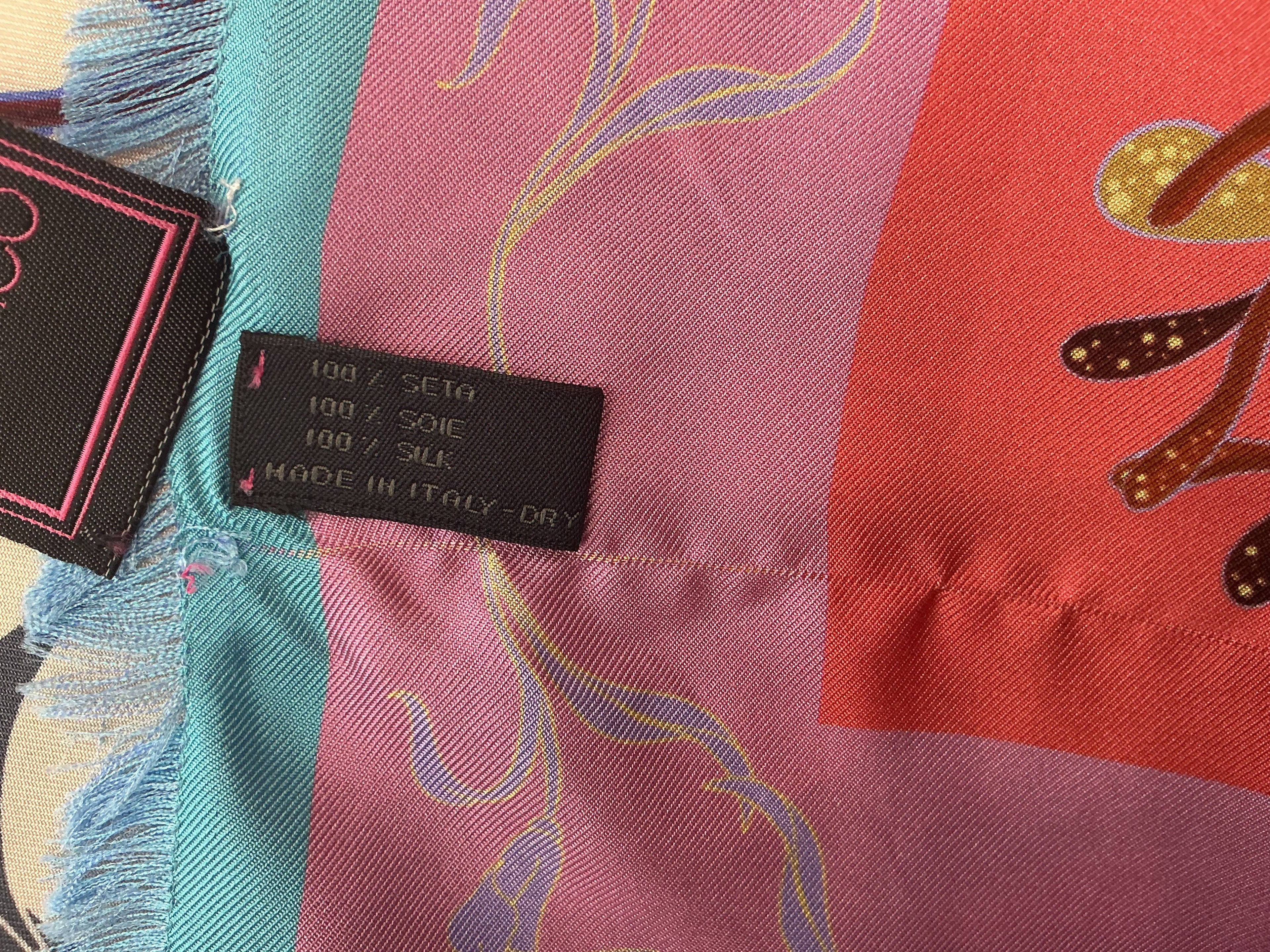 Foulard in Seta Franco Ferrari  Bicolore [Preloved]
