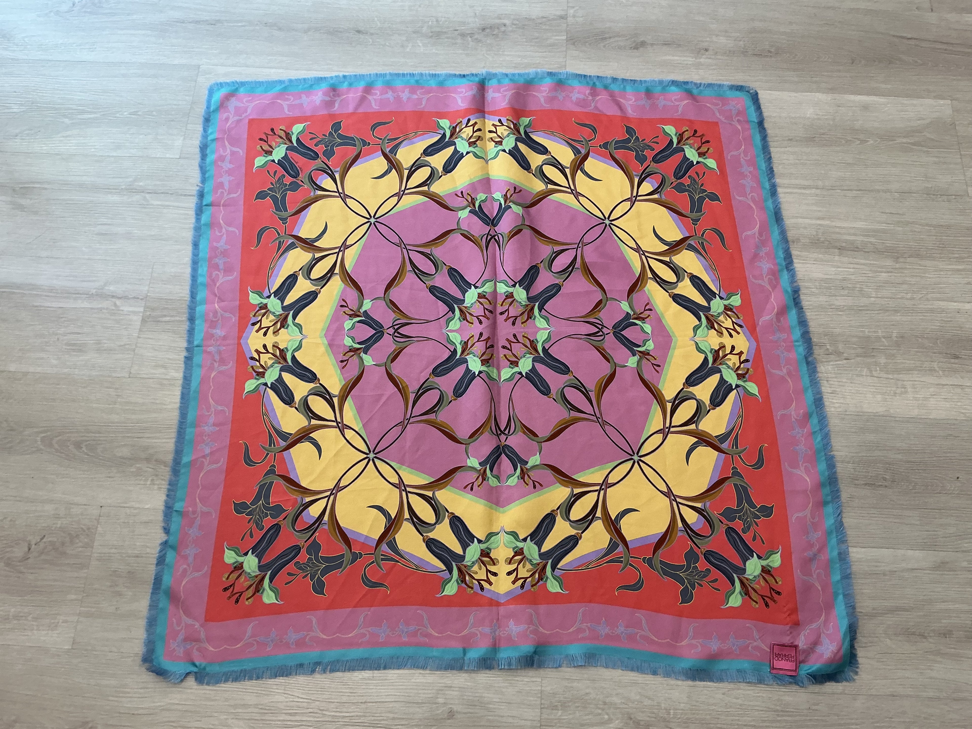 Foulard in Seta Franco Ferrari  Bicolore [Preloved]