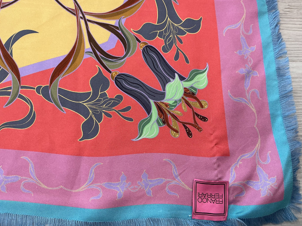 Foulard in Seta Franco Ferrari  Bicolore [Preloved]