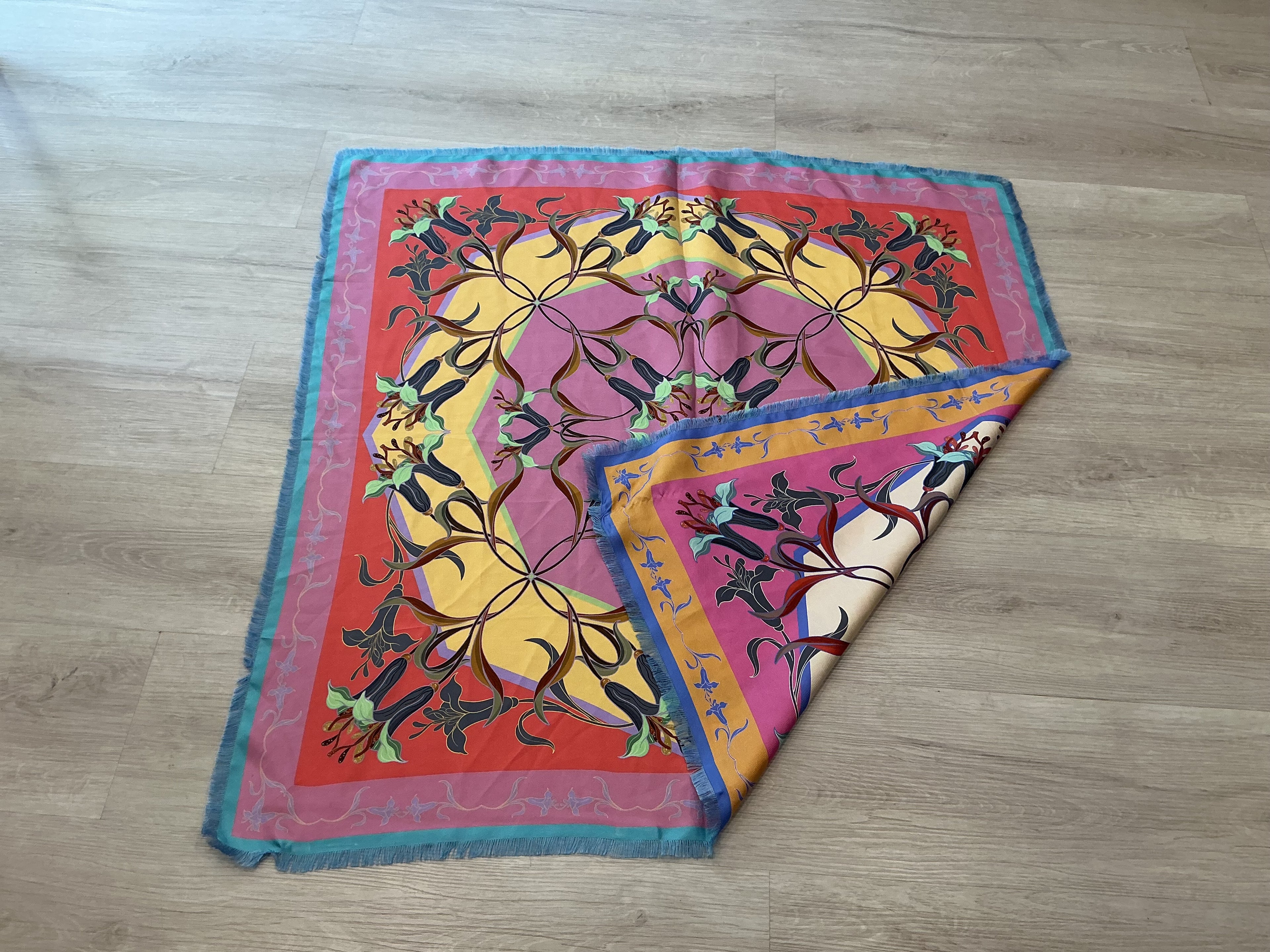 Foulard in Seta Franco Ferrari  Bicolore [Preloved]