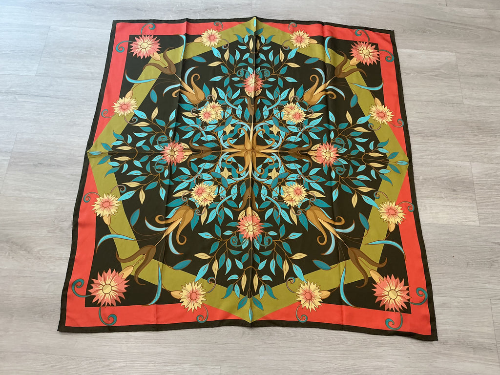 Foulard in Seta 100% Franco Ferrari Nuovo senza Cartellino