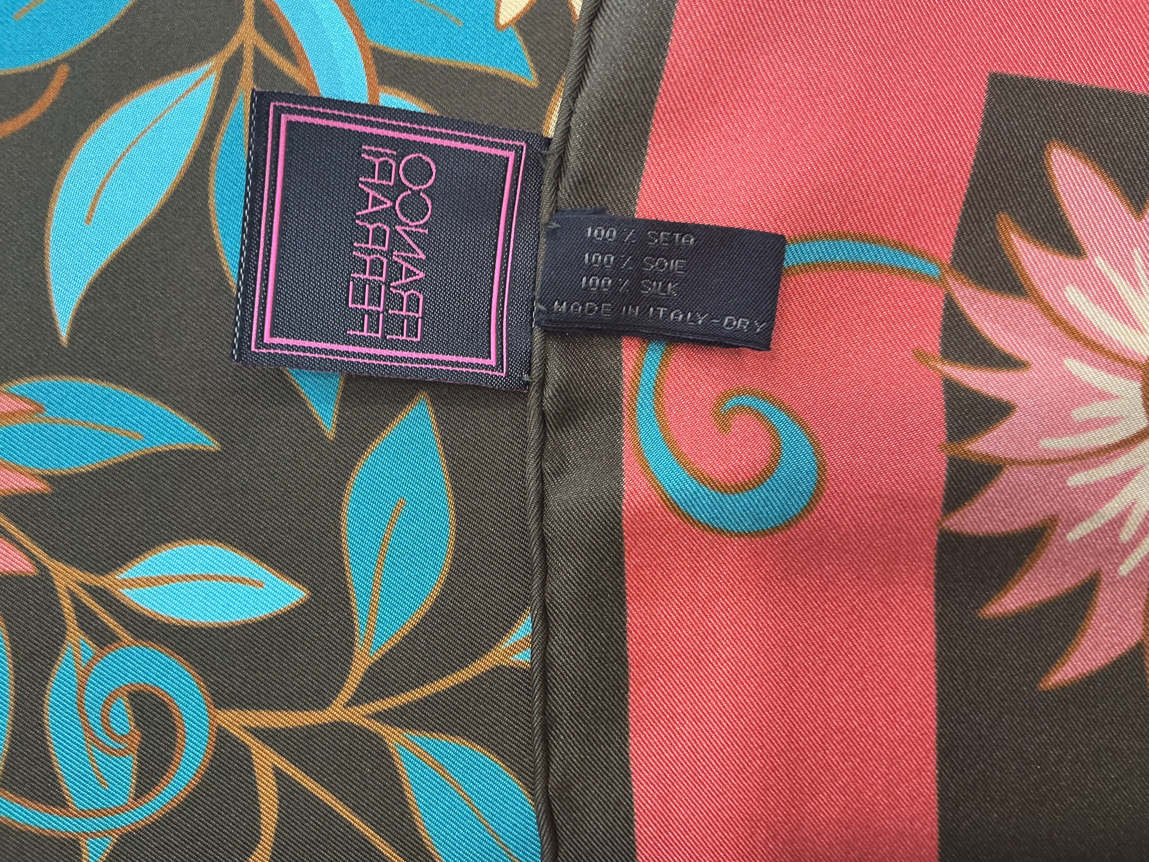 Foulard in Seta 100% Franco Ferrari Nuovo senza Cartellino
