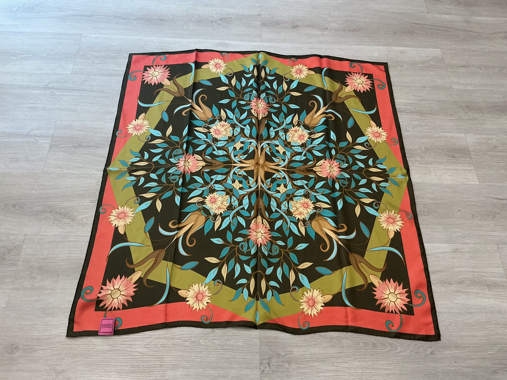 Foulard in Seta 100% Franco Ferrari Nuovo senza Cartellino