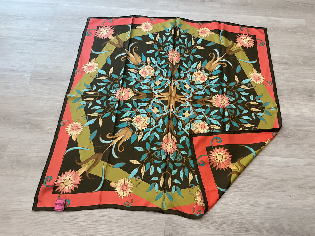 Foulard in Seta 100% Franco Ferrari Nuovo senza Cartellino