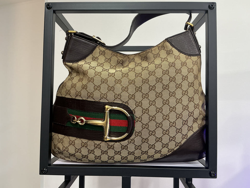 Gucci Hasler Hobo – Tela GG [Preloved]