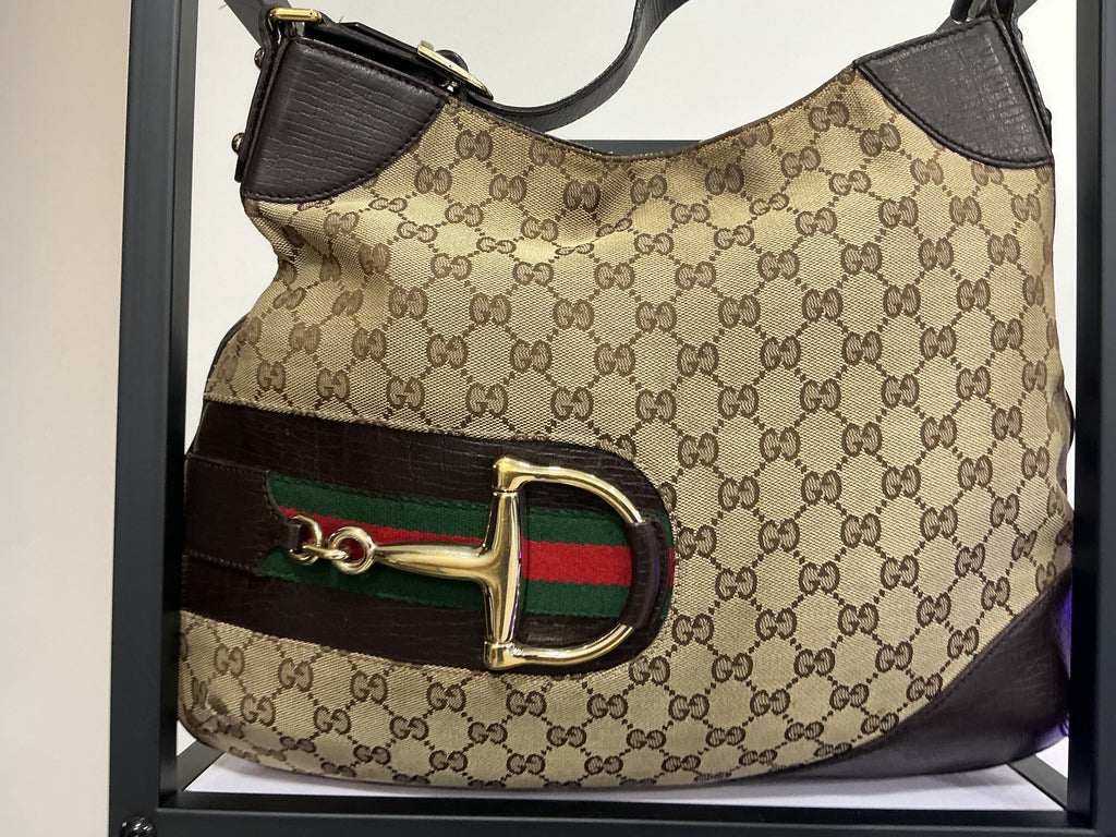 Gucci Hasler Hobo – Tela GG [Preloved]