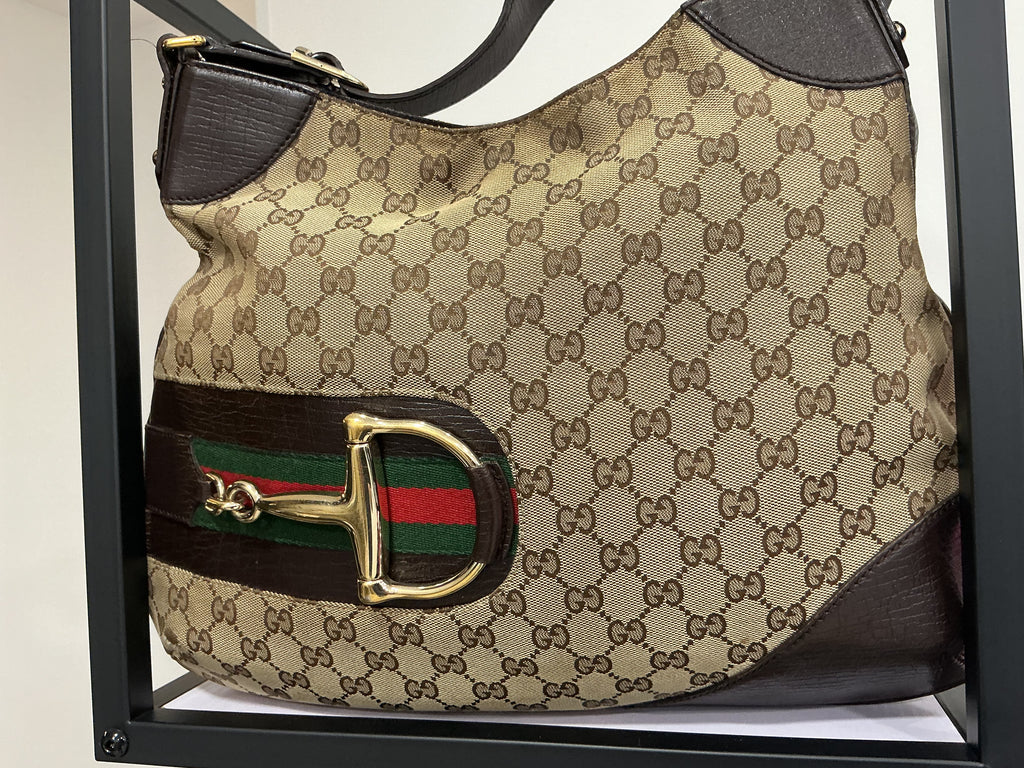 Gucci Hasler Hobo – Tela GG [Preloved]