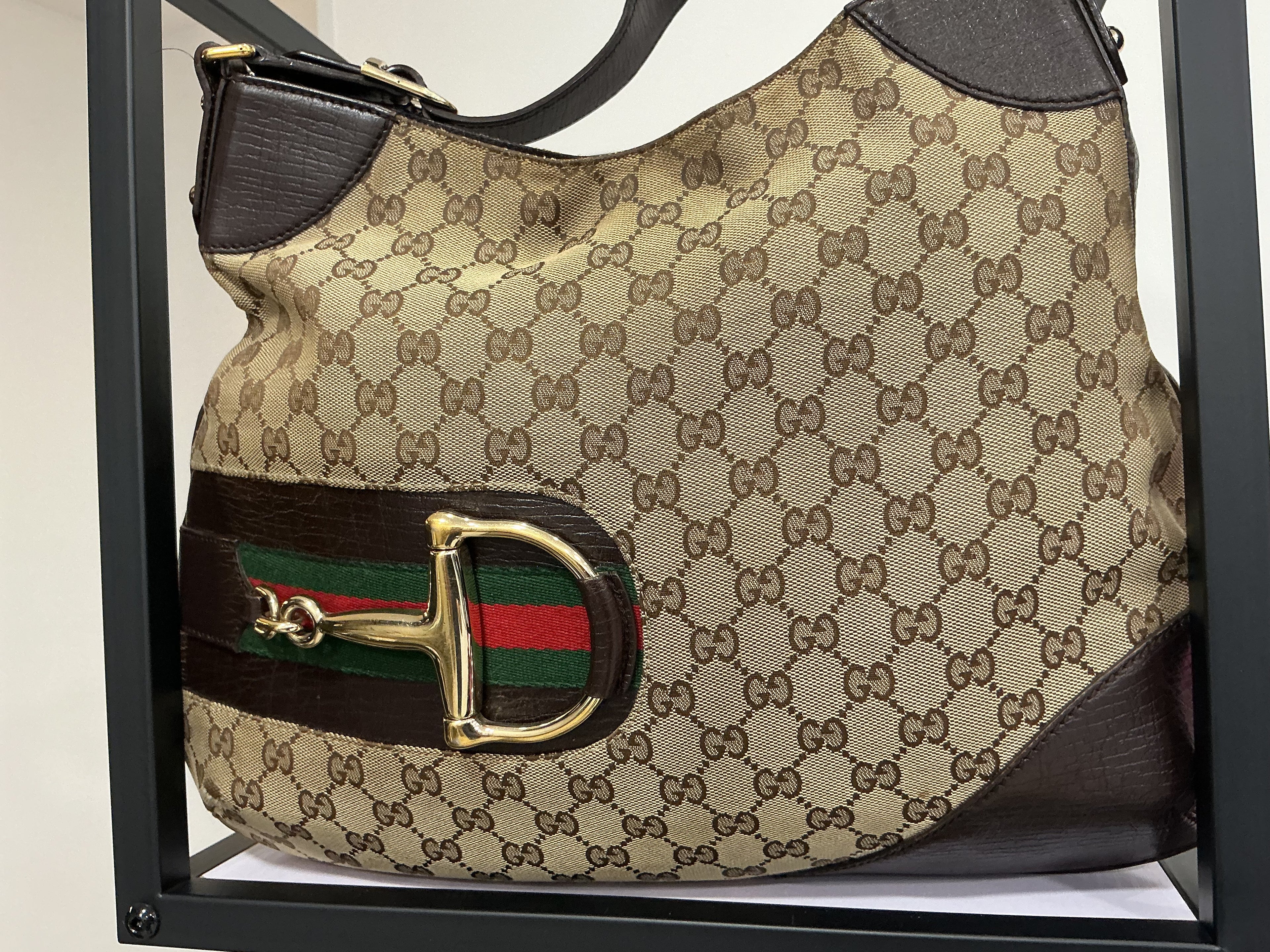 Gucci Hasler Hobo – Tela GG [Preloved]