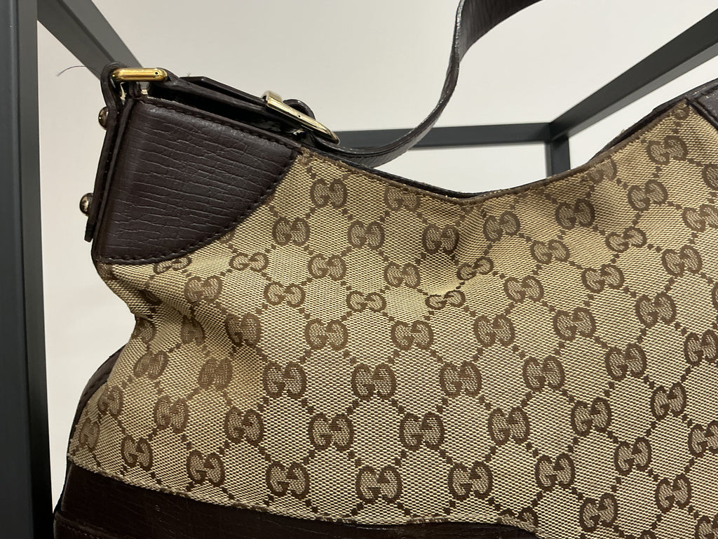 Gucci Hasler Hobo – Tela GG [Preloved]