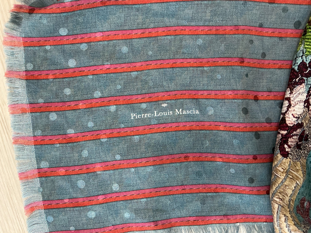 Pierre Louis Mascia Stola in Seta 100% Nuova con Etichetta
