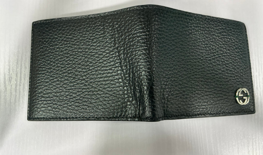 Gucci Interlocking G Portafoglio Bi-Fold – Pelle Martellata [Preloved]