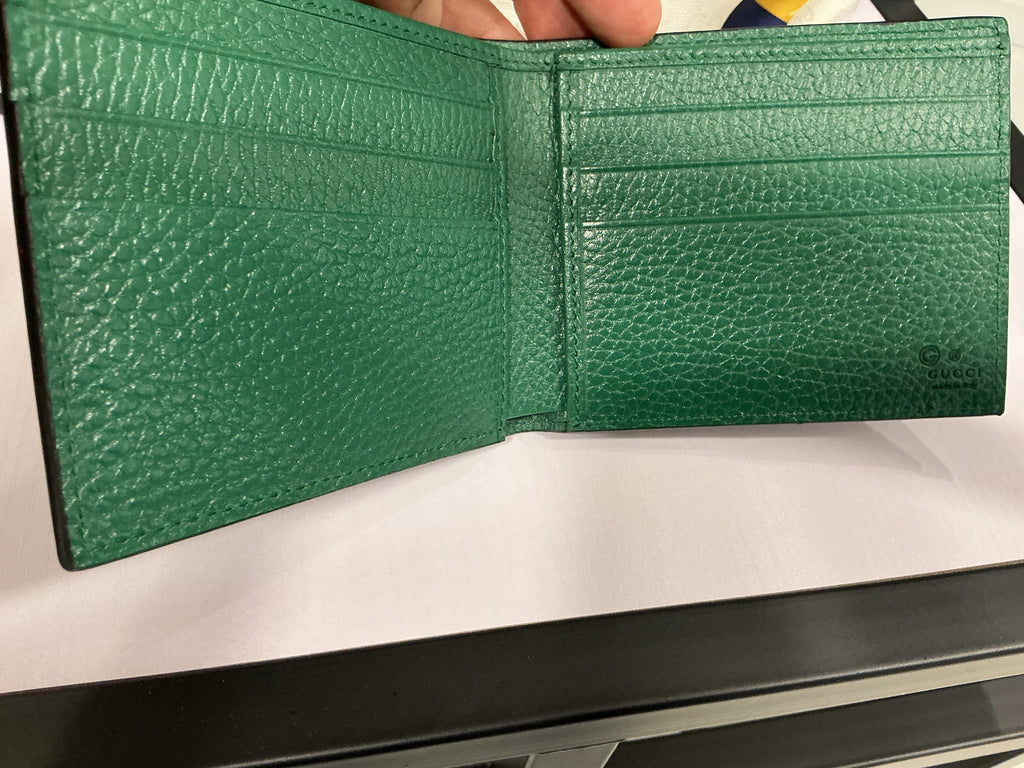 Gucci Interlocking G Portafoglio Bi-Fold – Pelle Martellata [Preloved]