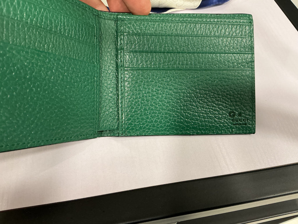 Gucci Interlocking G Portafoglio Bi-Fold – Pelle Martellata [Preloved]