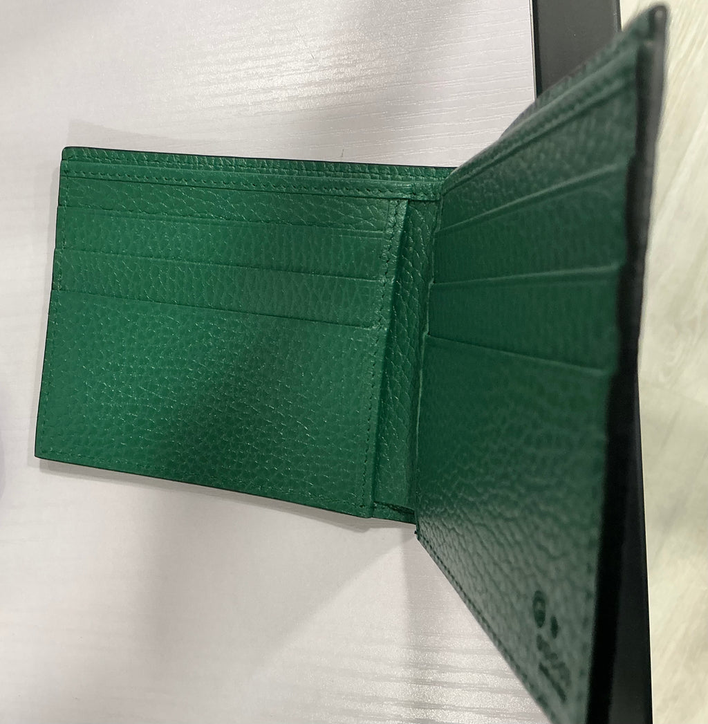 Gucci Interlocking G Portafoglio Bi-Fold – Pelle Martellata [Preloved]