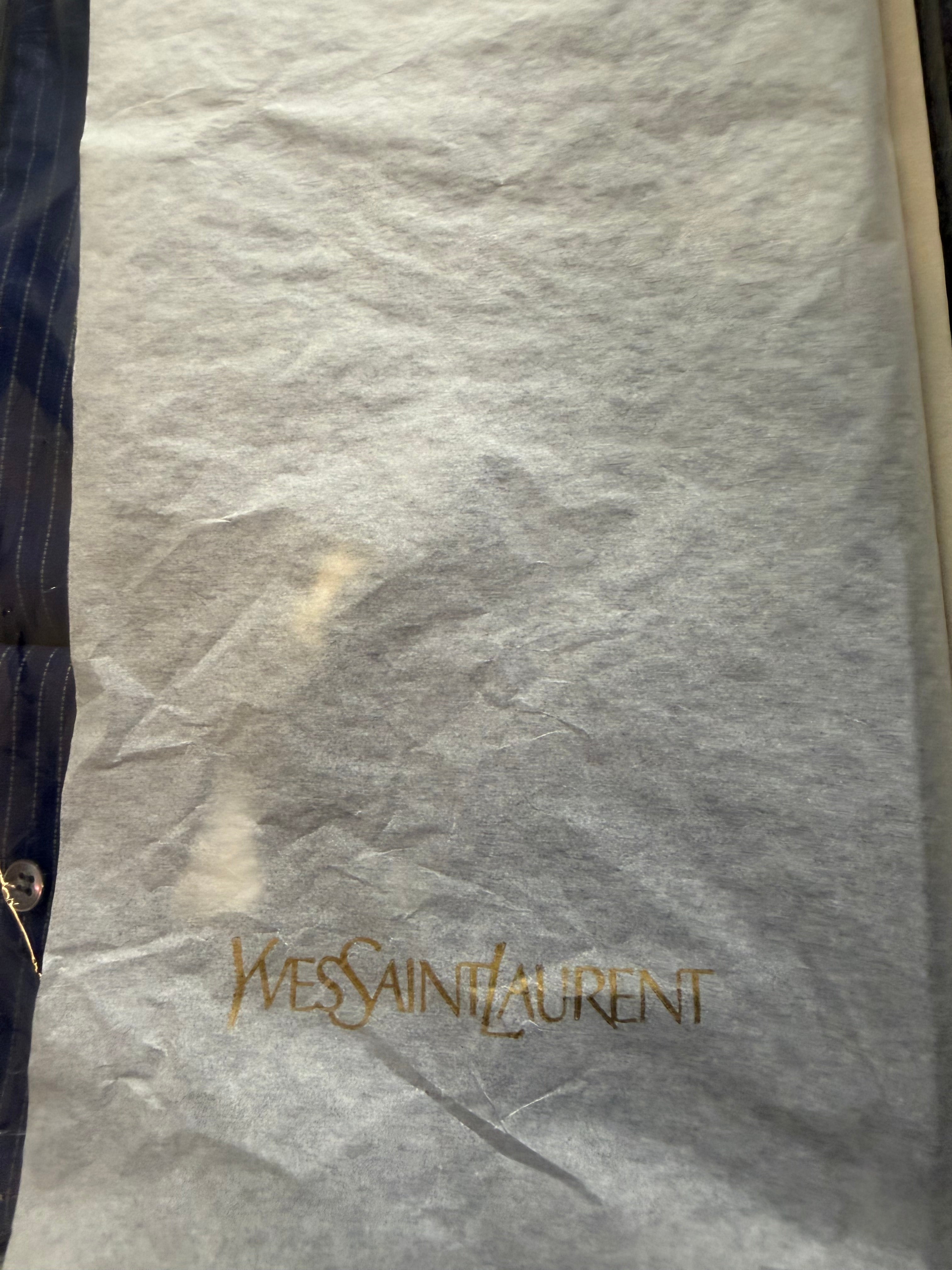 Camicia Yves Saint Laurent Vintage in Cotone Nuova con Scatola