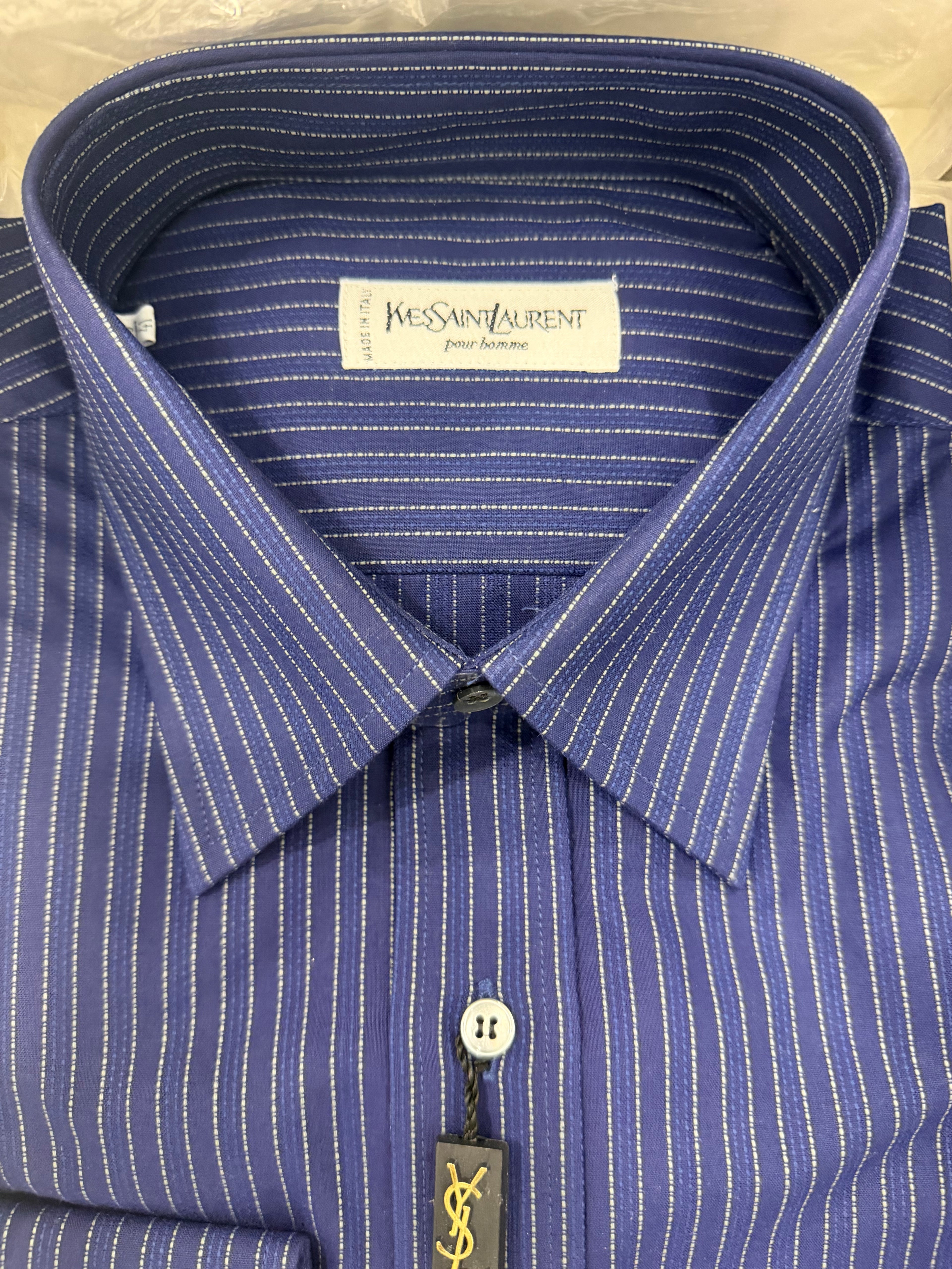 Camicia Yves Saint Laurent Vintage in Cotone Nuova con Scatola